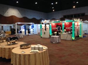 Exhibition hall at the 15th APCCMI at Sunway Convention Centre